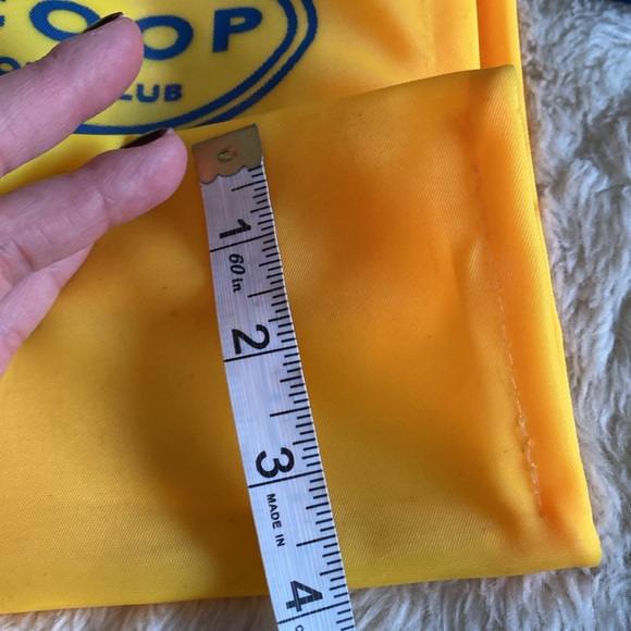 SCOOP NYC shore club heavy vinyl shopping bag structured tote rope handle rare - Picture 4 of 4